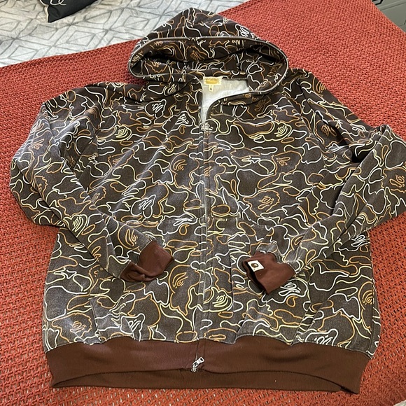 Bape Other - BAPE  🦧 - a bathing ape -  full zip hoodie - 3X - 💯 cotton - zip through